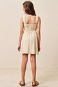 Vestido em blend de linho e viscose 96293 Vic Teen Menina Vestido em blend de linho e viscose 96293 Vic Teen Menina