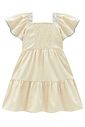Vestido em linho santorini com elastano 99685 Kukiê Infantil Menina Vestido em linho santorini com elastano 99685 Kukiê Infantil Menina