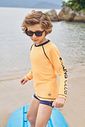 Conjunto de camiseta e sunga em malha UV dry com proteção UV50+ 96174 LucBoo Infantil Menino Conjunto de camiseta e sunga em malha UV dry com proteção UV50+ 96174 LucBoo Infantil Menino