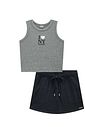 Conjunto de regata em canelado liz e short saia em molevisco 95961 Vic Teen Menina Conjunto de regata em canelado liz e short saia em molevisco 95961 Vic Teen Menina