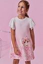 Vestido em molecotton 98662 Kukiê Infantil Menina