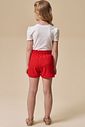 Conjunto de blusa em canelado liz e shorts em malha enrugada 96657 Infanti Infantil Menina Conjunto de blusa em canelado liz e shorts em malha enrugada 96657 Infanti Infantil Menina