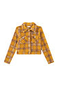 Casaco boxy em pelo xadrez 92737 Kukiê Infantil Menina Casaco boxy em pelo xadrez 92737 Kukiê Infantil Menina