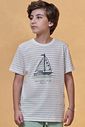 Camiseta em malha pontilhada 96377 Johnny Fox Teen Menino Camiseta em malha pontilhada 96377 Johnny Fox Teen Menino