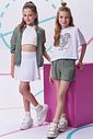 Saia em malha yuki com shorts embutido 96286 Vic Teen Menina Saia em malha yuki com shorts embutido 96286 Vic Teen Menina