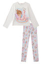 Conjunto de pijama de blusa e calça em malha comfy 89279 Kukiê Infantil Menina Conjunto de pijama de blusa e calça em malha comfy 89279 Kukiê Infantil Menina
