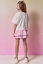 Conjunto de blusa em meia malha, saia em tricoline com elastano e shorts embutido 96868 Vic Teen Menina Conjunto de blusa em meia malha, saia em tricoline com elastano e shorts embutido 96868 Vic Teen Menina