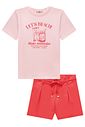 Conjunto de camiseta comfy em meia malha e shorts em alfaiataria milos 98970 Lilimoon Teen Menina Conjunto de camiseta comfy em meia malha e shorts em alfaiataria milos 98970 Lilimoon Teen Menina