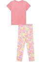 Conjunto de blusa alongada em meia malha e calça legging em malha power 95324 Infanti Infantil Menina