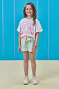 Conjunto de blusa em meia malha e shorts em moletom sem pelúcia 96580 Kukiê Infantil Menina Conjunto de blusa em meia malha e shorts em moletom sem pelúcia 96580 Kukiê Infantil Menina