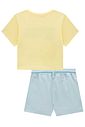 Conjunto de blusa em meia malha e shorts em sarja com elastano 98956 Lilimoon Teen Menina Conjunto de blusa em meia malha e shorts em sarja com elastano 98956 Lilimoon Teen Menina