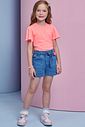 Shorts em jeans com elastano. Acompanha presilha de cabelo 95317 Infanti Infantil Menina Shorts em jeans com elastano. Acompanha presilha de cabelo 95317 Infanti Infantil Menina