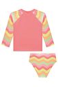 Conjunto de blusa e calcinha em malha UV dry com proteção UV 50+ 95668 Infanti Bebê Menina Conjunto de blusa e calcinha em malha UV dry com proteção UV 50+ 95668 Infanti Bebê Menina