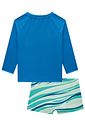 Conjunto de camiseta e sunga em malha UV dry com proteção UV 50+ 93131 LucBoo Bebê Menino Conjunto de camiseta e sunga em malha UV dry com proteção UV 50+ 93131 LucBoo Bebê Menino