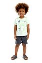 Conjunto de camiseta em meia malha e bermuda em cotton jeans com elastano 94556 LucBoo Infantil Menino Conjunto de camiseta em meia malha e bermuda em cotton jeans com elastano 94556 LucBoo Infantil Menino