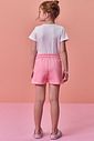 Conjunto de blusa em meia malha e shorts em moletom sem pelúcia 98355 Infanti Infantil Menina