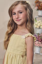 Vestido em blend de linho bordado 98108 Infanti Infantil Menina Vestido em blend de linho bordado 98108 Infanti Infantil Menina