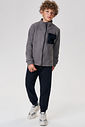 Conjunto de overshirt em ultrasoft melange com elastano e calça em moletom sem pelúcia 90220 Johnny Fox Teen Menino Conjunto de overshirt em ultrasoft melange com elastano e calça em moletom sem pelúcia 90220 Johnny Fox Teen Menino