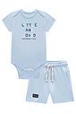 Conjunto de body e bermuda em suedine 95140 Johnny Fox Bebê Menino Conjunto de body e bermuda em suedine 95140 Johnny Fox Bebê Menino