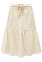 Saia new midi em linho com elastano 94395 Vic Teen Menina
