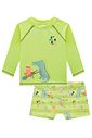 Conjunto de camiseta e sunga em malha UV dry com proteção UV 50+ 99274 LucBoo Bebê Menino Conjunto de camiseta e sunga em malha UV dry com proteção UV 50+ 99274 LucBoo Bebê Menino