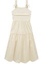 Vestido midi em linho com elastano 94427 Vic Teen Menina Vestido midi em linho com elastano 94427 Vic Teen Menina