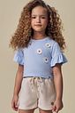 Blusa em meia malha 94490 Infanti Infantil Menina Blusa em meia malha 94490 Infanti Infantil Menina