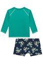 Conjunto de camiseta e sunga em malha UV dry com proteção UV50+ 95767 LucBoo Bebê Menino Conjunto de camiseta e sunga em malha UV dry com proteção UV50+ 95767 LucBoo Bebê Menino