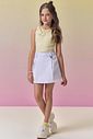 Conjunto de regata em cotton e short saia em sarja com elastano 96856 Vic Teen Menina Conjunto de regata em cotton e short saia em sarja com elastano 96856 Vic Teen Menina