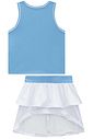 Conjunto de regata em poliamida e saia em malha yuki com shorts embutido 96536 Vic Teen Menina Conjunto de regata em poliamida e saia em malha yuki com shorts embutido 96536 Vic Teen Menina