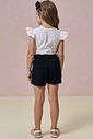 Conjunto de blusa em cotton e short saia em molevisco 95873 Infanti Infantil Menina Conjunto de blusa em cotton e short saia em molevisco 95873 Infanti Infantil Menina