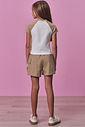 Conjunto de blusa em cotton e shorts em sarja com elastano 99086 Vic Teen Menina Conjunto de blusa em cotton e shorts em sarja com elastano 99086 Vic Teen Menina
