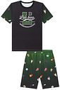 Conjunto de pijama com camiseta e bermuda em malha fresh 97085 LucBoo Infantil Menino Conjunto de pijama com camiseta e bermuda em malha fresh 97085 LucBoo Infantil Menino