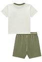 Conjunto de camiseta em malha textura e bermuda em molevisco com elastano 98219 LucBoo Infantil Menino Conjunto de camiseta em malha textura e bermuda em molevisco com elastano 98219 LucBoo Infantil Menino