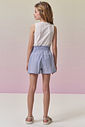 Conjunto de regata em canelado liz e shorts em tricoline com elastano 96871 Vic Teen Menina