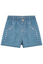 Shorts em jeans com elastano 94827 Kukiê Infantil Menina