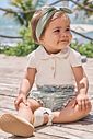 Conjunto de body em suedine com shorts em molecotton e faixa em meia malha 97005 Infanti Bebê Menina Conjunto de body em suedine com shorts em molecotton e faixa em meia malha 97005 Infanti Bebê Menina