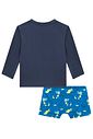 Conjunto de camiseta e sunga em malha UV dry com proteção UV 50+ 92883 LucBoo Bebê Menino Conjunto de camiseta e sunga em malha UV dry com proteção UV 50+ 92883 LucBoo Bebê Menino