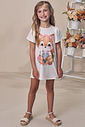 Vestido em malha fresh 93225 Infanti Infantil Menina