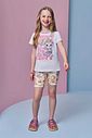 Blusa alongada em meia malha 94916 Infanti Infantil Menina
