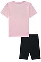 Conjunto de camiseta over em meia malha e shorts em malha poliamida com proteção UV 50+ 96493 Lilimoon Teen Menina Conjunto de camiseta over em meia malha e shorts em malha poliamida com proteção UV 50+ 96493 Lilimoon Teen Menina