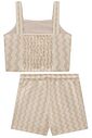 Conjunto de regata e shorts em malha resort 94407 Vic Teen Menina Conjunto de regata e shorts em malha resort 94407 Vic Teen Menina
