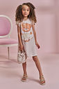 Vestido em molecotton 97899 Kukiê Infantil Menina Vestido em molecotton 97899 Kukiê Infantil Menina