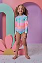 Maiô em malha UV dry com proteção UV 50+ 93164 Infanti Infantil Menina
