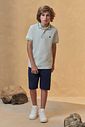 Conjunto de camisa polo em piquet com elastano e bermuda em sarja girassol com elastano 96398 Johnny Fox Teen Menino Conjunto de camisa polo em piquet com elastano e bermuda em sarja girassol com elastano 96398 Johnny Fox Teen Menino