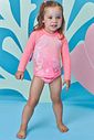 Conjunto de blusa e calcinha em malha UV dry com proteção UV 50+ 98426 Infanti Infantil Menina Conjunto de blusa e calcinha em malha UV dry com proteção UV 50+ 98426 Infanti Infantil Menina