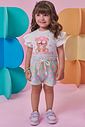 Conjunto de blusa em meia malha e shorts em molecotton 98910 Kukiê Infantil Menina Conjunto de blusa em meia malha e shorts em molecotton 98910 Kukiê Infantil Menina