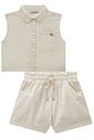 Conjunto de regata e shorts em linho deluxe 99332 Lilimoon Teen Menina Conjunto de regata e shorts em linho deluxe 99332 Lilimoon Teen Menina