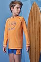Conjunto de camiseta e sunga em malha uv dry com proteção UV50+ 99036 Johnny Fox Teen Menino Conjunto de camiseta e sunga em malha uv dry com proteção UV50+ 99036 Johnny Fox Teen Menino