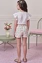 Conjunto de blusa em meia malha e shorts em moletom sem pelúcia 98589 Infanti Infantil Menina Conjunto de blusa em meia malha e shorts em moletom sem pelúcia 98589 Infanti Infantil Menina